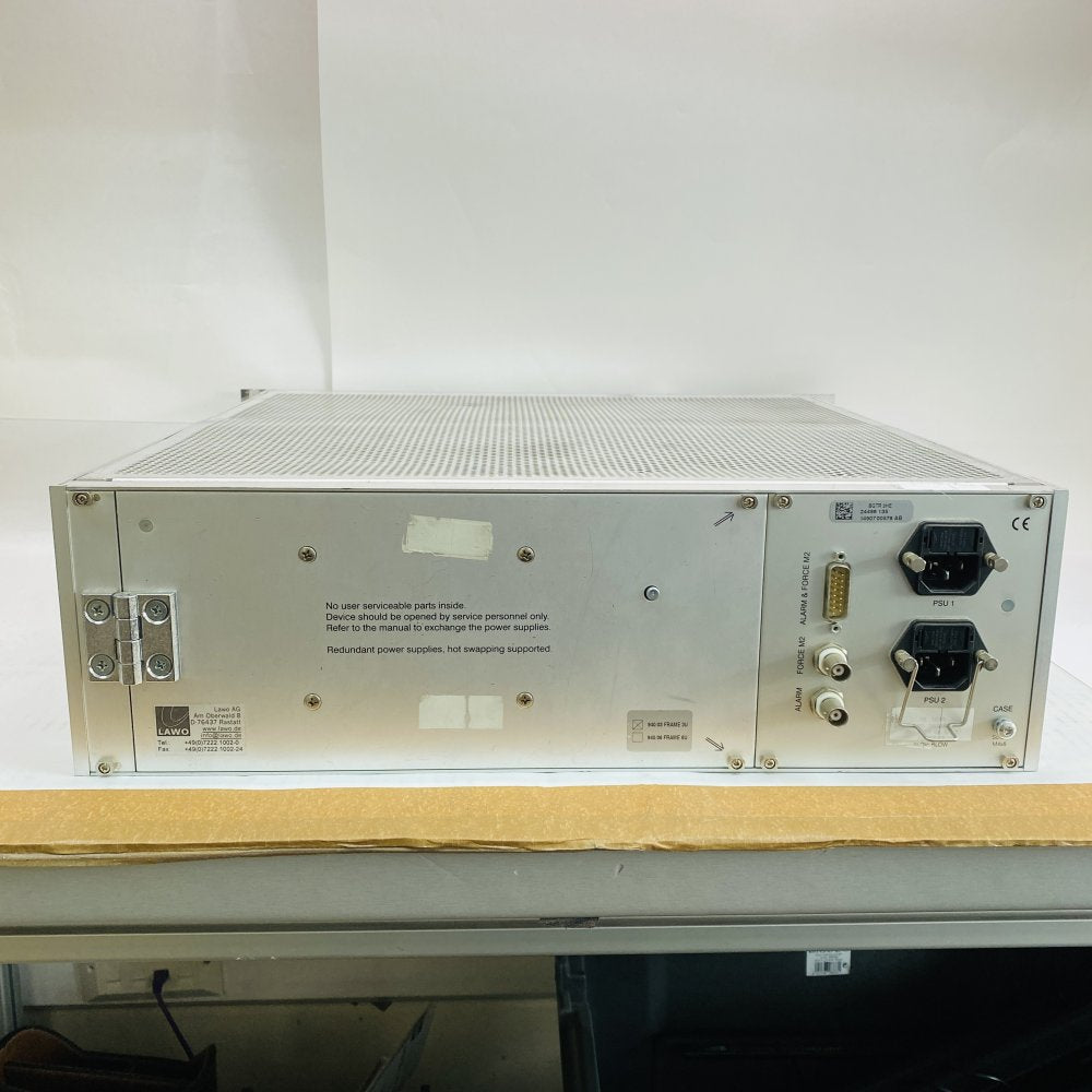 Broadcast Modular Router Chassis MADI LAWO 940/06 Rack Mount 3-RU Frame