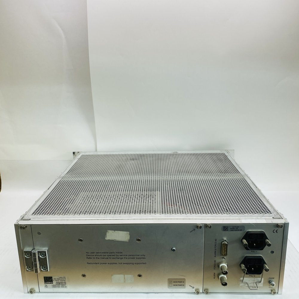 Broadcast Modular Router Chassis MADI LAWO 940/06 Rack Mount 3-RU Frame