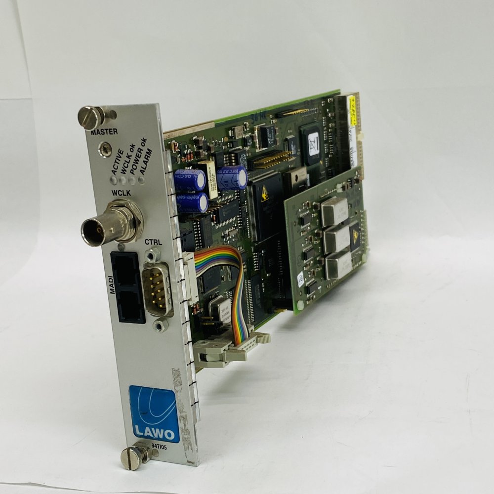 LAWO 947/05 WCLK MADI CTRL Master Clock Synchronization Card S/N 0709549