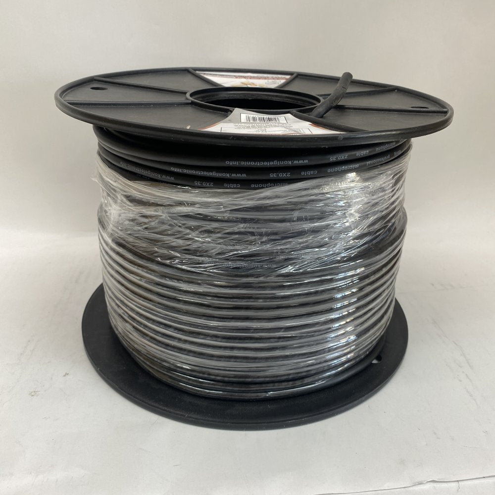 König Electronic KN-MC002R 100m Pro Microphone Cable Audio Reel New