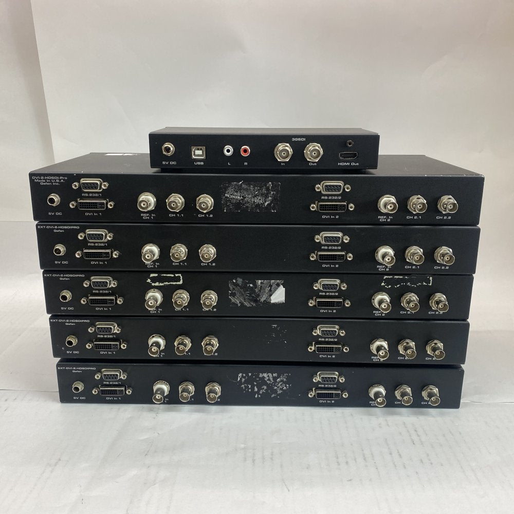 Broadcast Video Lot 5x Gefen DVI-HD-SDI Scalers + 3G-SDI HDMI Converter