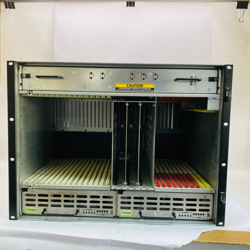 Miranda NVISION NV8140 Router Frame w/ NV8144 Fan Module & Dual PS8300 PSU