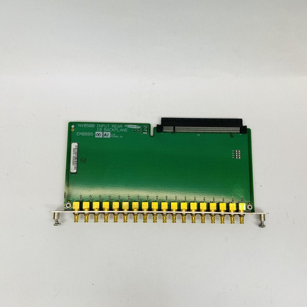 Miranda NV8500 EM0888-00-A1 Input Rear 18 Backplane Coax Board