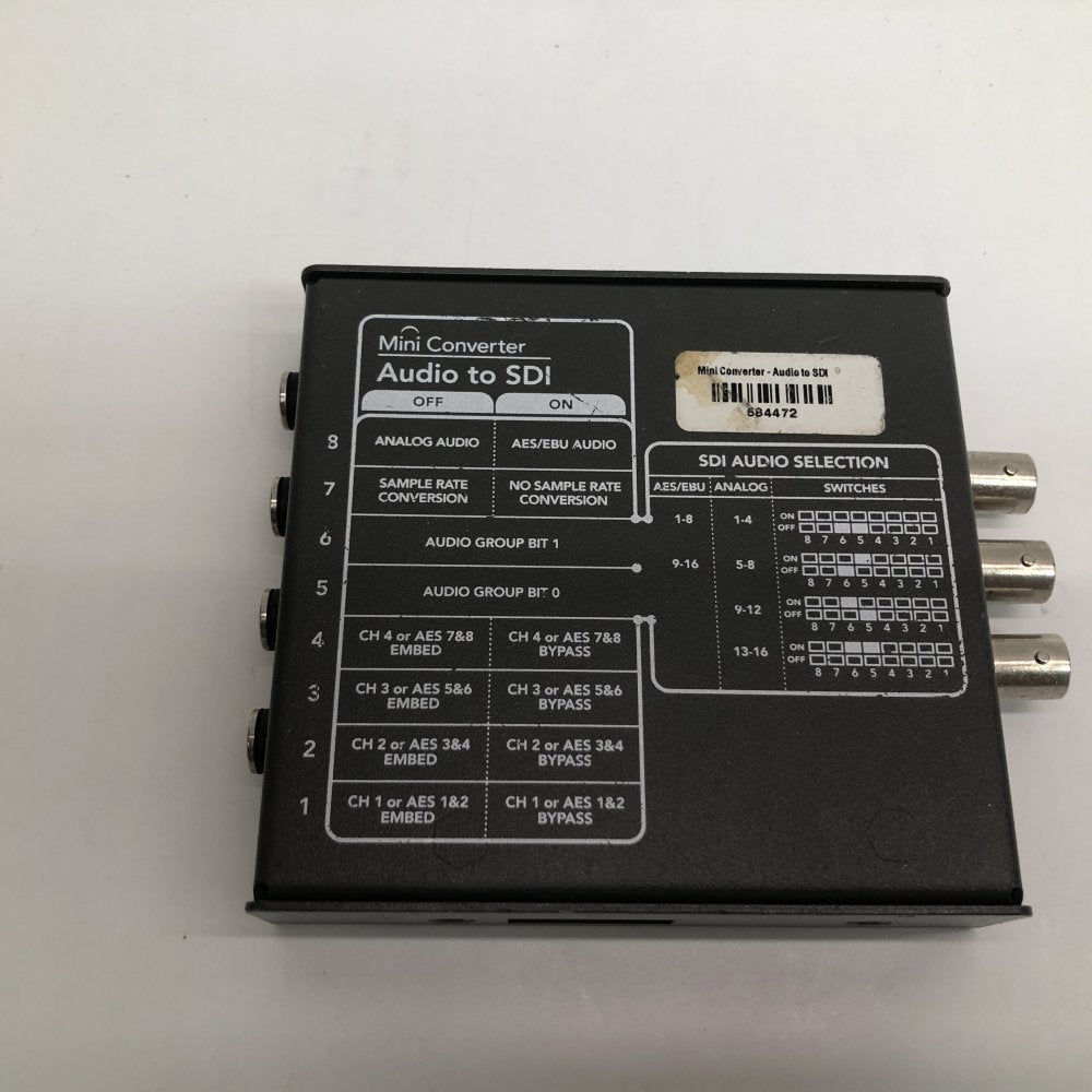Blackmagic Design Mini Converter Audio to SDI