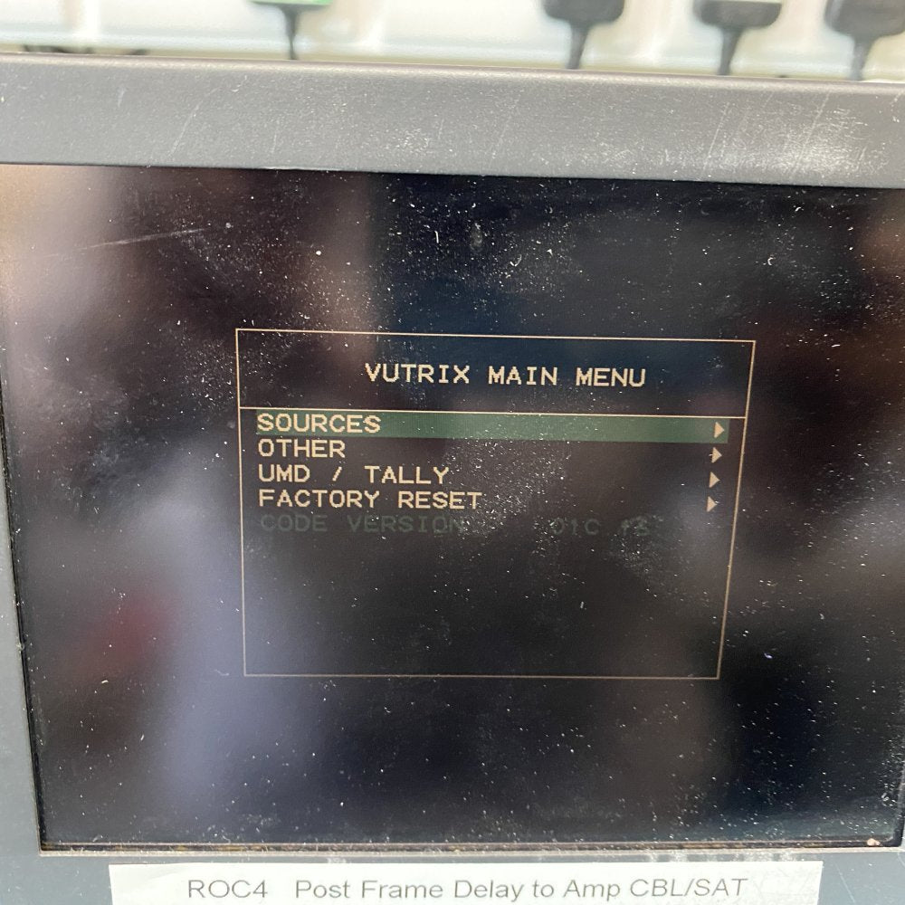 Vutrix 3-Channel HD-SDI Rackmount LCD Monitor Broadcast UK GPI Control