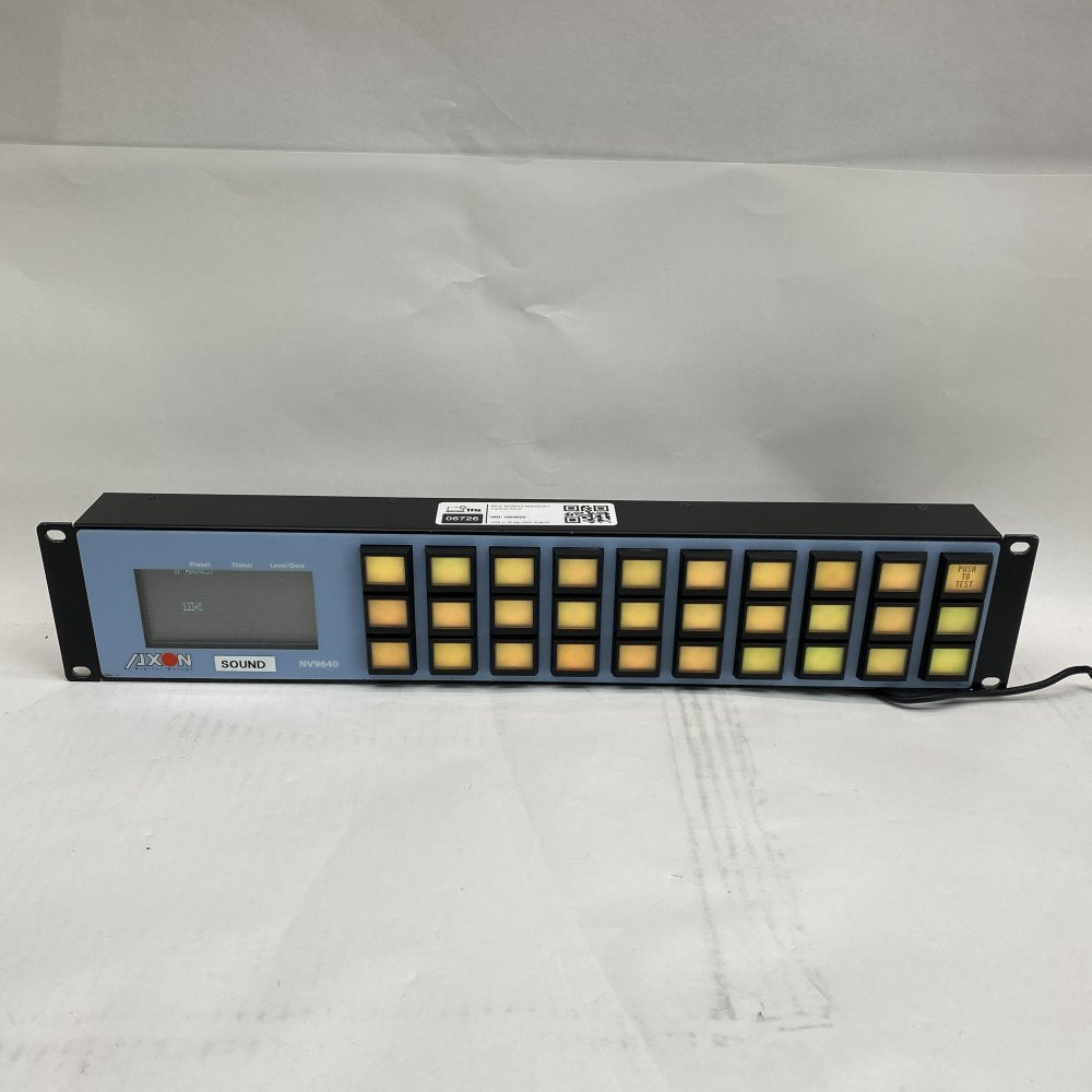 Axon NV9640 Rack Mount Control Panel GPI Ethernet RS232 Multiviewer