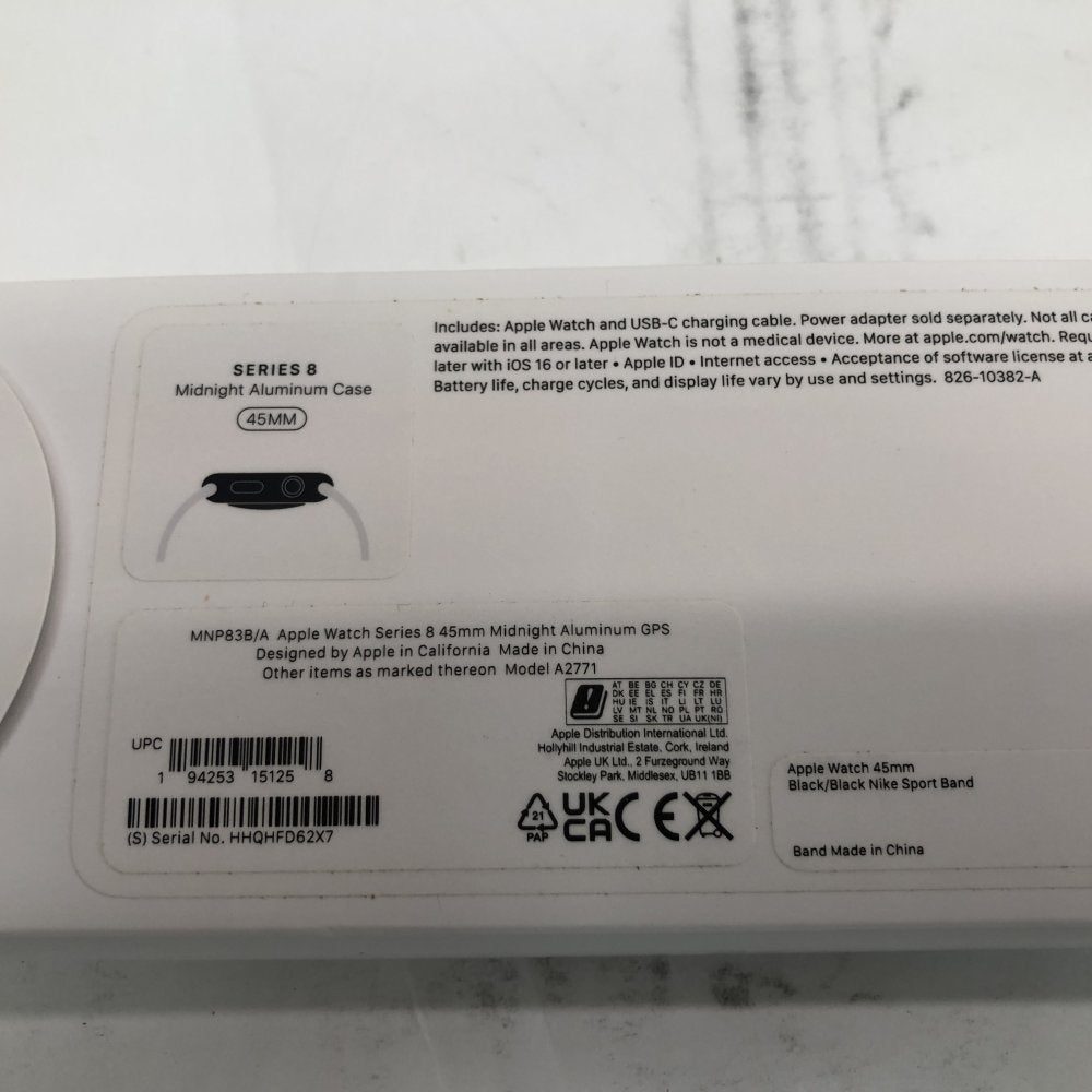 Fitness Smartwatch Apple Watch Series 8 45mm GPS ECG Midnight Aluminum