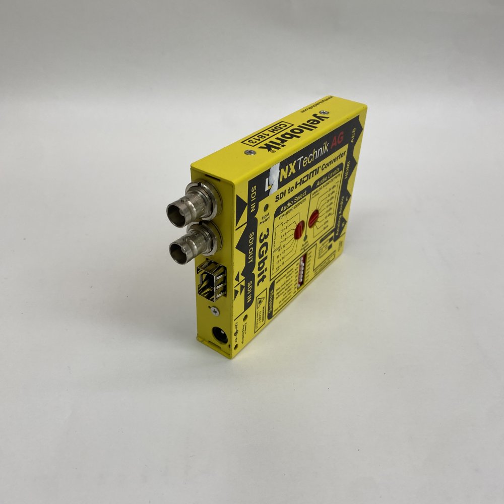 Broadcast SDI to HDMI Converter 3Gbit LYNXTechnik AG YellowBrik AES Analog USB