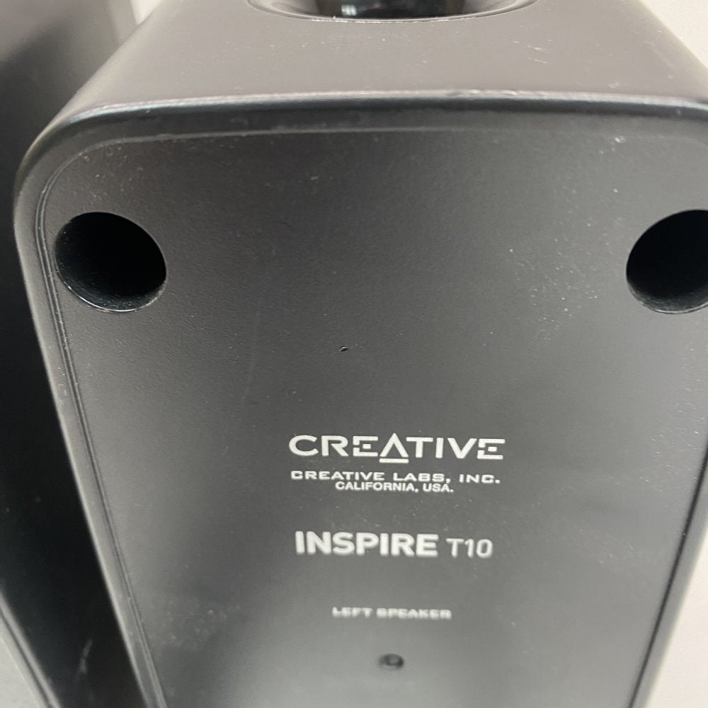 Creative Inspire T10 2.0 Stereo Speakers Aux Input No Power Included