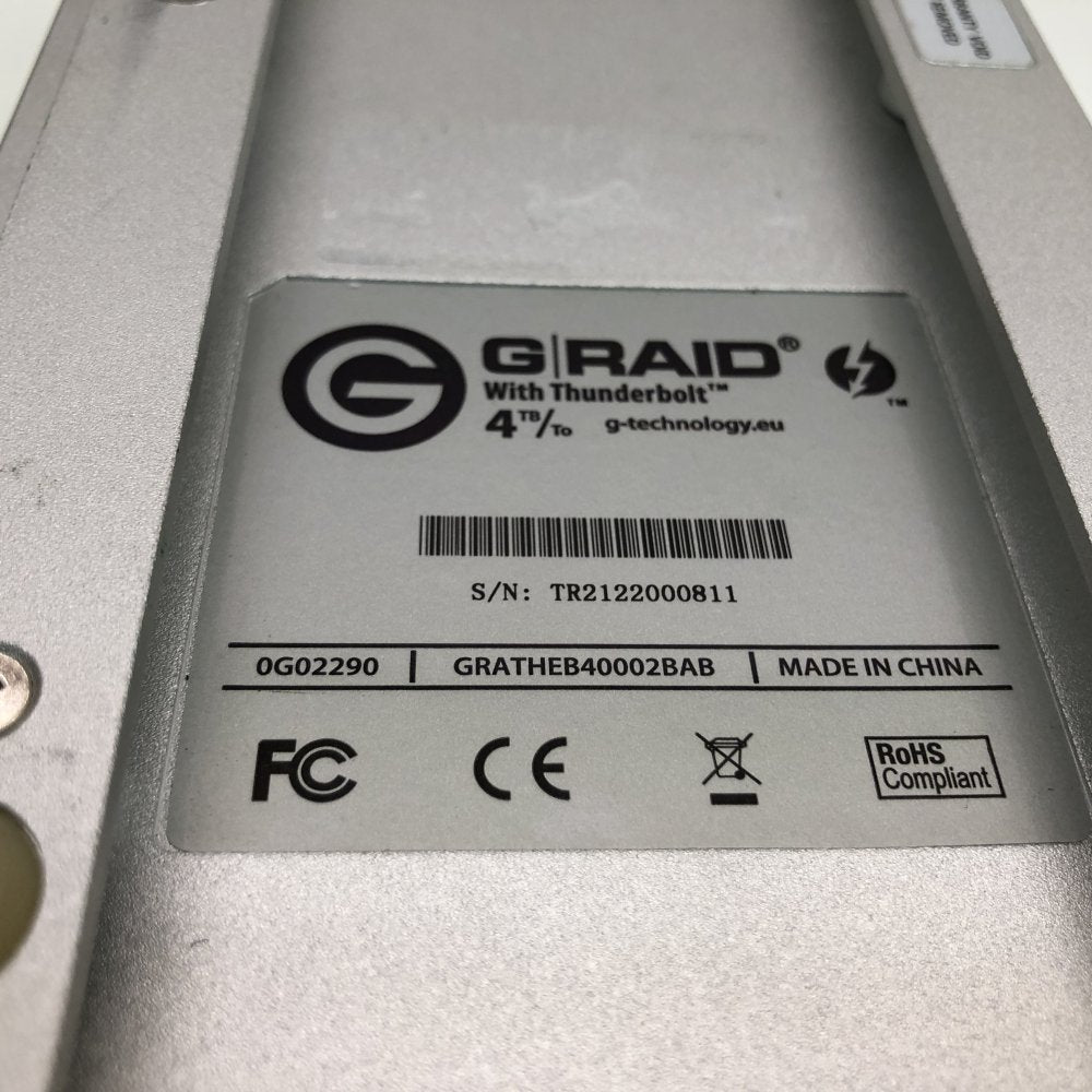 Professional RAID Thunderbolt External Storage Ports G Technology G RAID 4TB