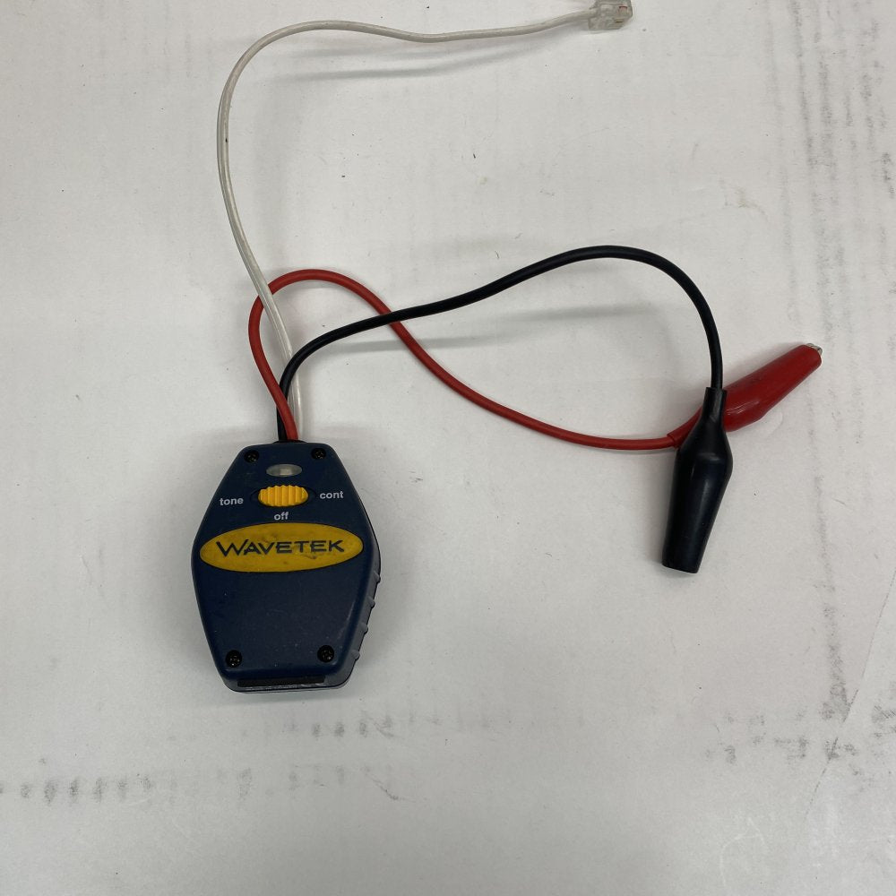 Telecom Tone Generator Line Tracer Cable RJ11 Alligator Clips Wavetek 541TG