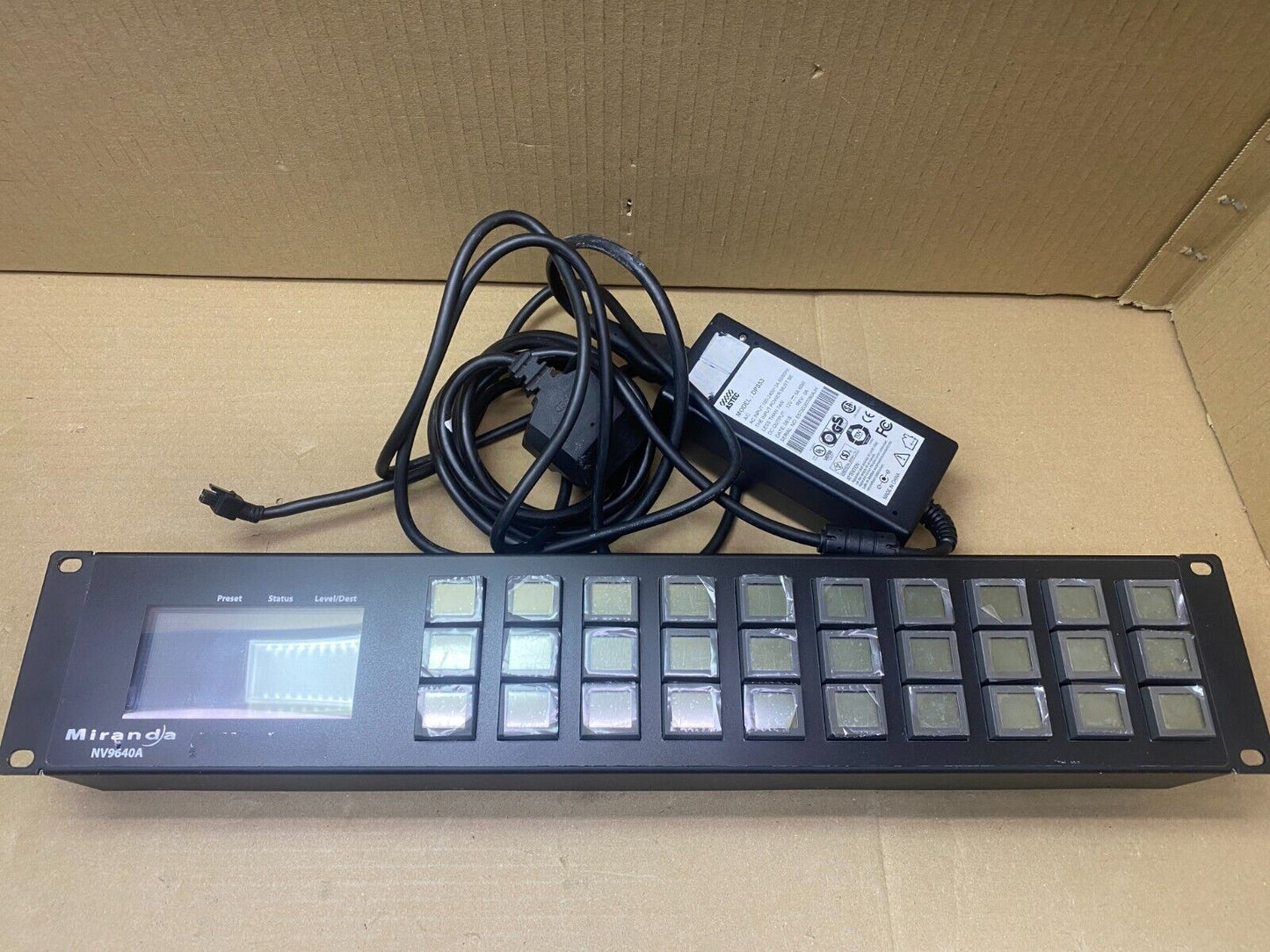 Broadcast X-Y LCD Control Panel NVision NV9640A 2RU SDI Rack-Mount