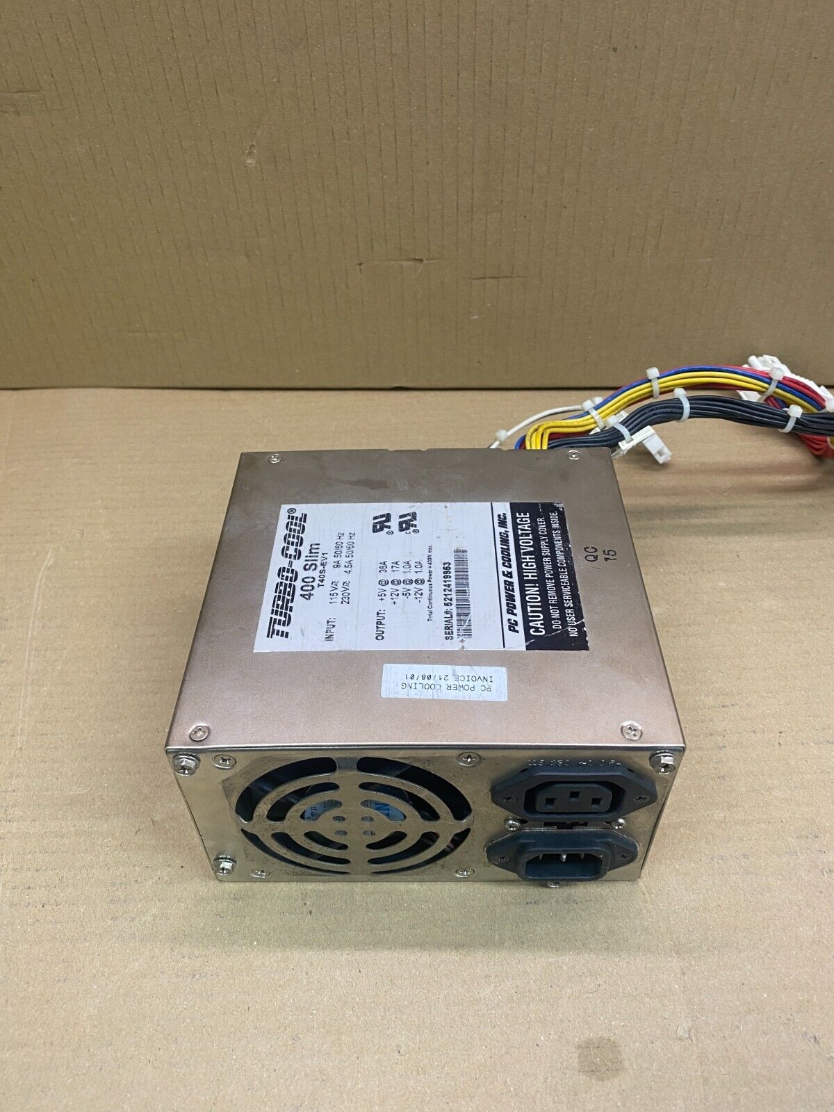 ATX Power Supply Turbo-Cool 400 by Power & Cooling Inc Slim Design