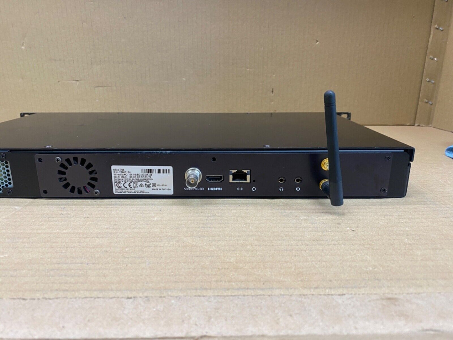 Teradek Encoder Professional HEVC H.265 SLICE-756 SDI HDMI Rack-mount 1080p