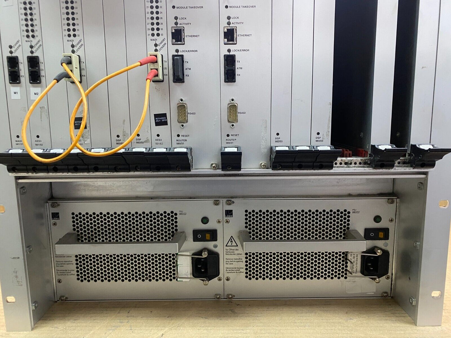 Digital Audio Router Lawo Nova73 HD for Broadcast Production 8192 Channels