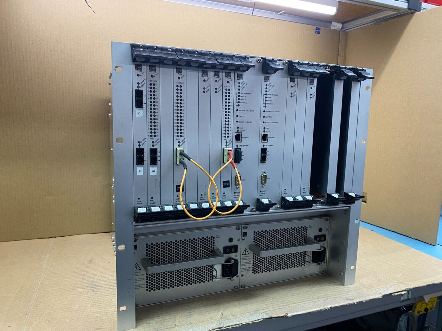 Digital Audio Router Lawo Nova73 HD for Broadcast Production 8192 Channels