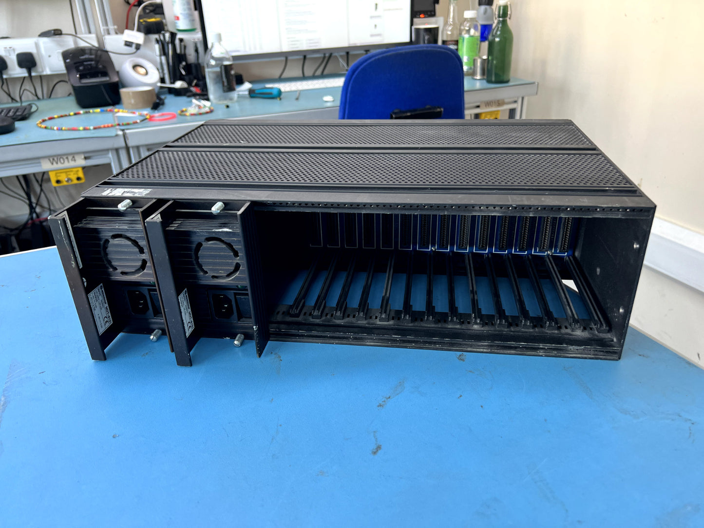Industrial Optical Chassis Dual PSU Meridian SR-2000 14 Slot Rack-mount