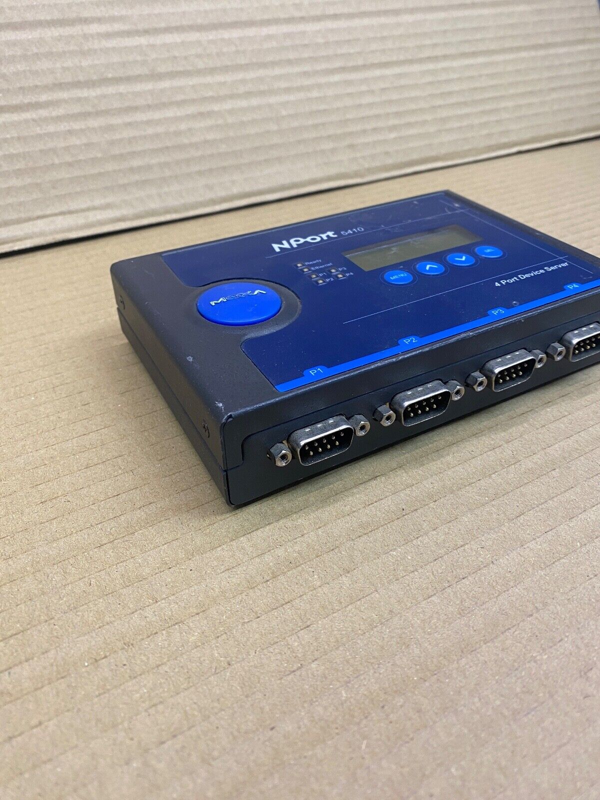 Industrial 4-Port RS-232 Serial Device Server NPort 5410 TCP UDP LCD