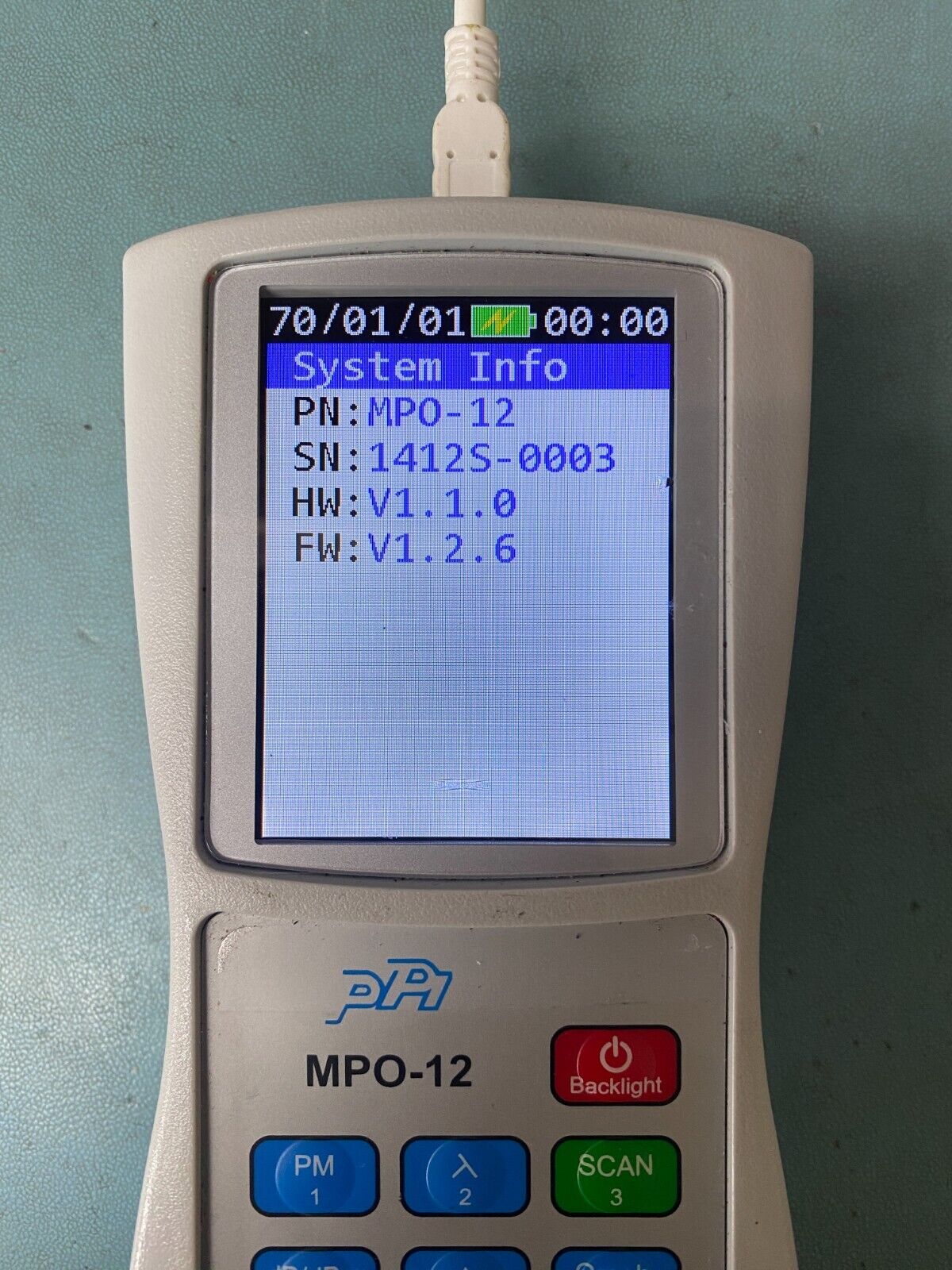 Professional MPO-12 Optical Power Meter Data Center Fiber, Ethernet Ready