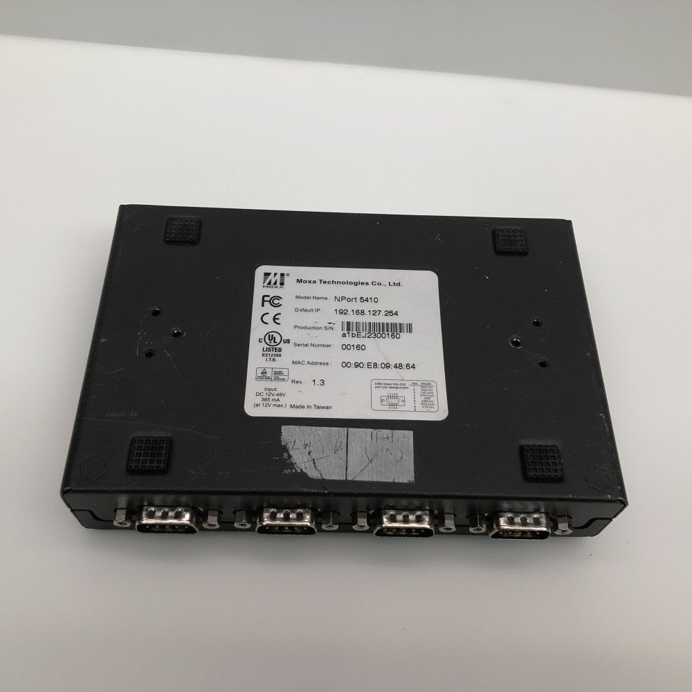 Industrial 4-Port RS-232 Serial Device Server NPort 5410 TCP UDP LCD