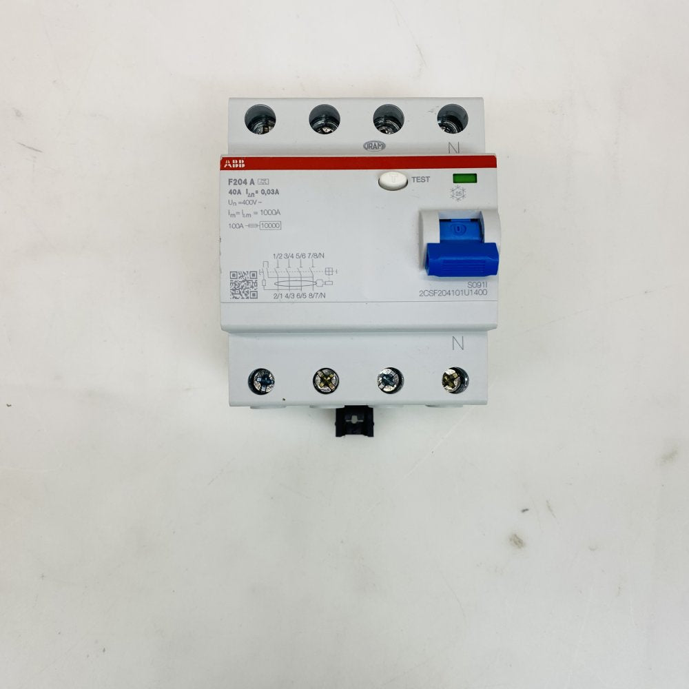 ABB F204 A 2CSF204101U1400 4P RCD RCCB 40A 30mA Grade-B