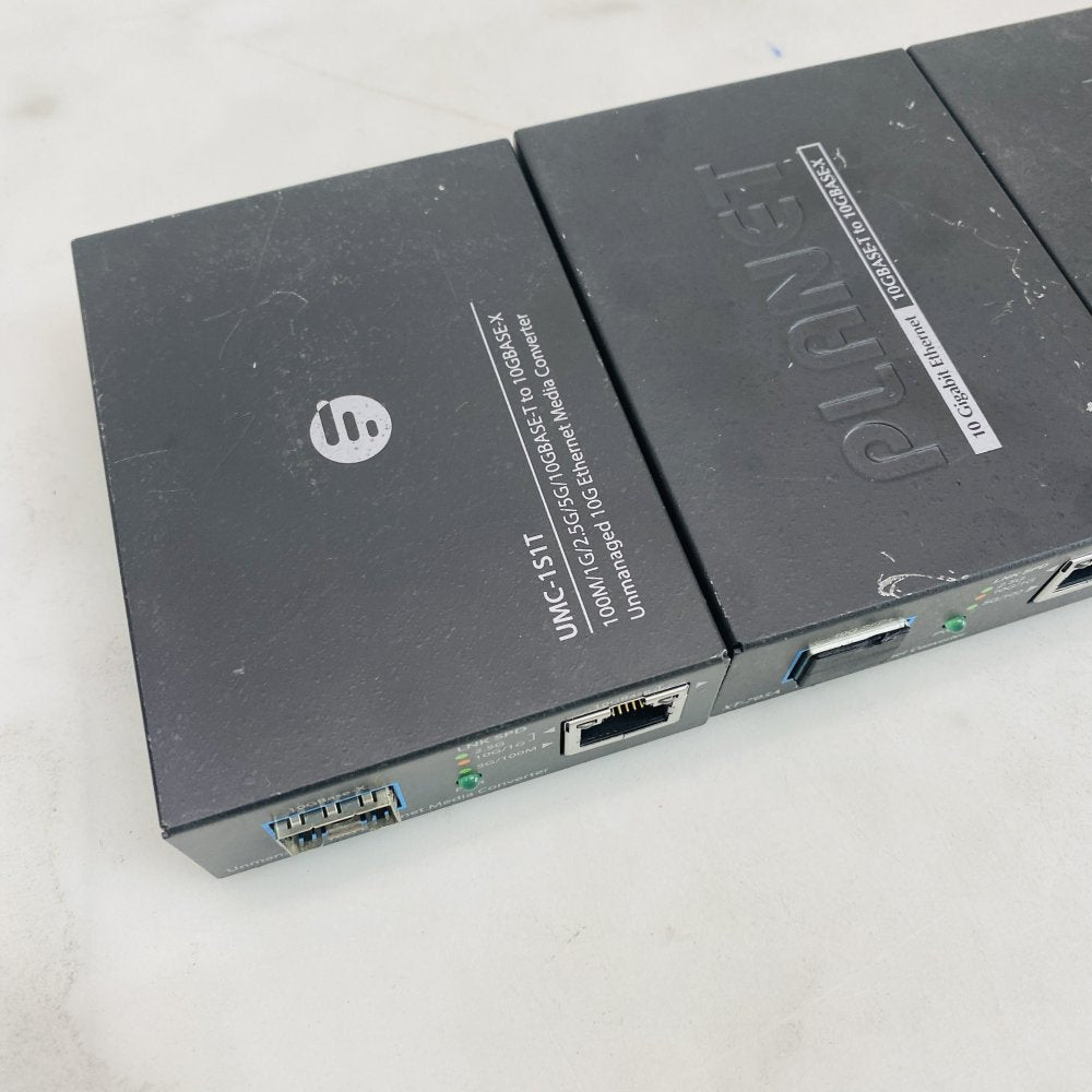 Planet XT-705A 10G Media Converter 10GBASE-T to 10GBASE-X - Lot of 4 Grade B