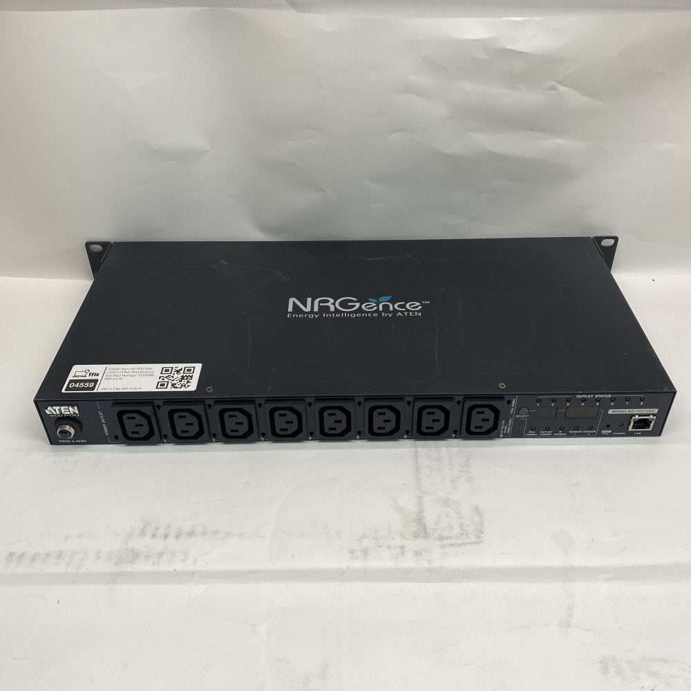 Metered Networked PDU SNMP Ethernet IEC C13x7 C19x1 ATEN PE6108G 1U Rack