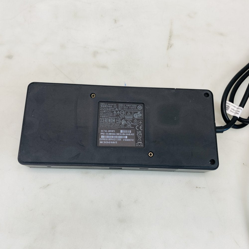 Dell WD19 USB-C Docking Station 240W Power Adapter Included (Grade B)