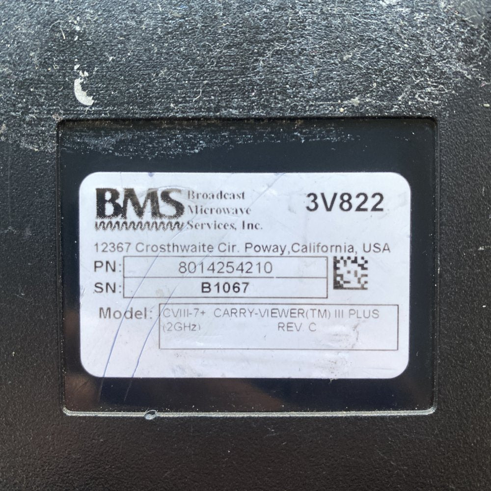 BMS CV-III-7 Handheld COFDM Microwave Receiver 1995-2496MHz 2GHz Used