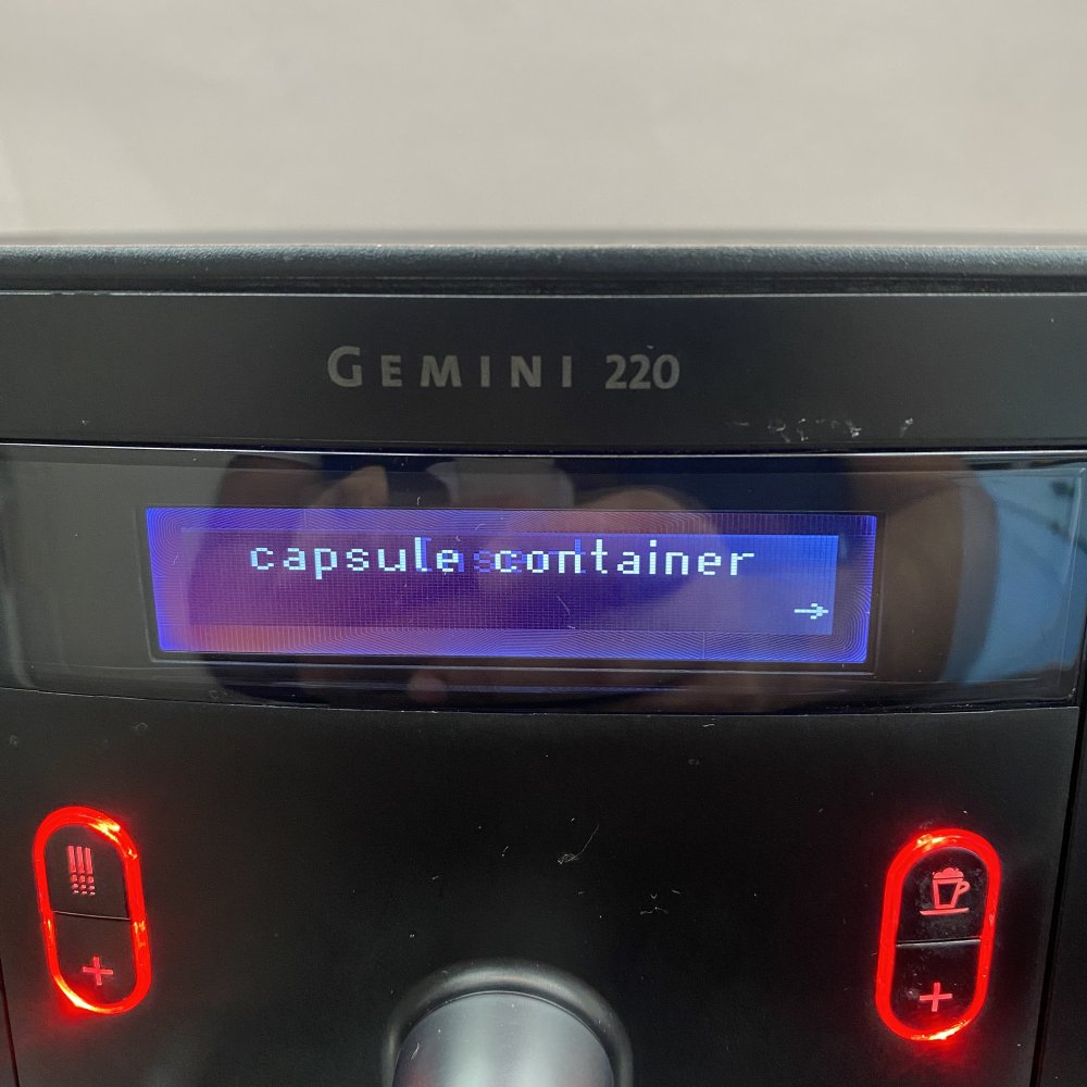 Professional Dual Head Capsule Espresso Machine Plumbed Nespresso Gemini 220