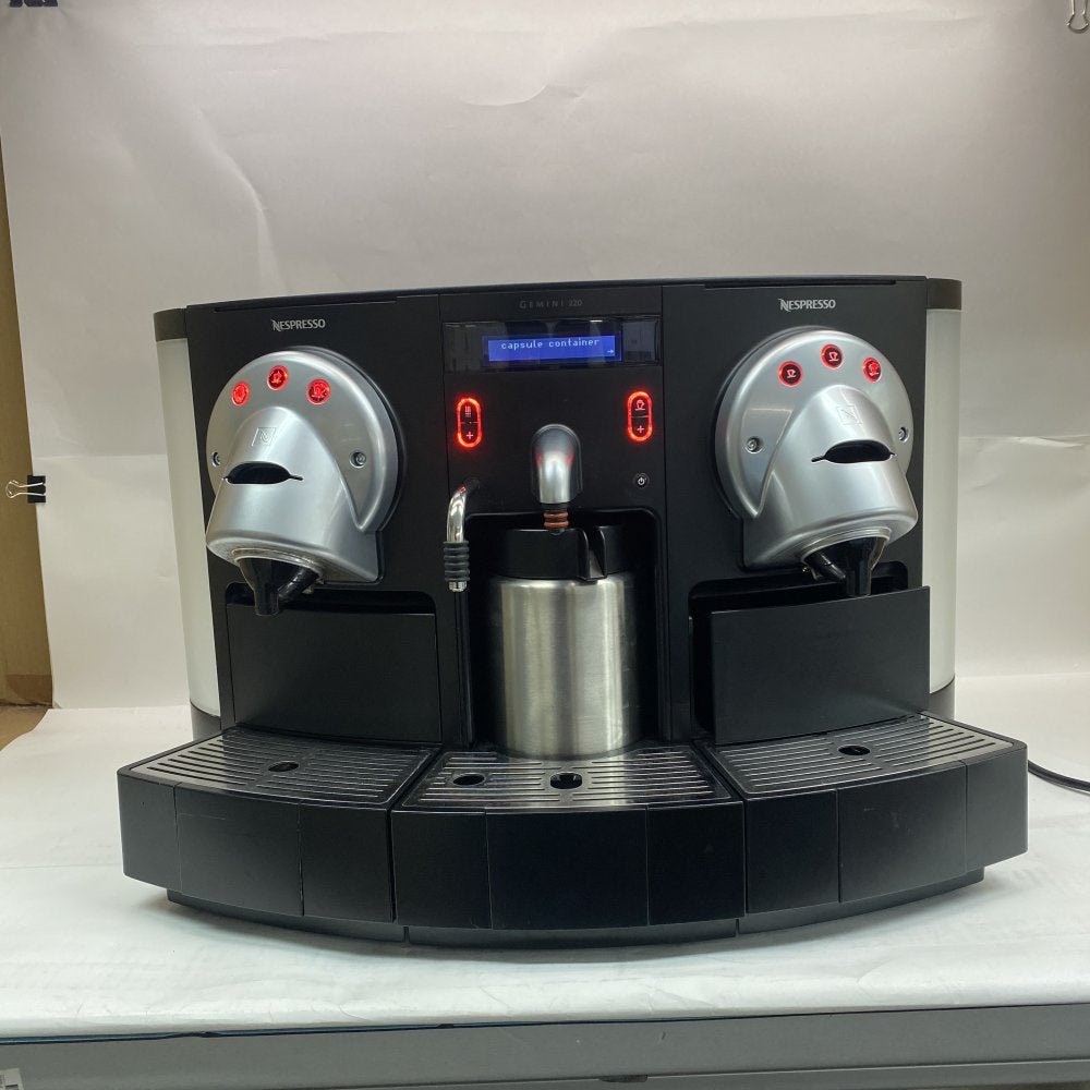 Professional Dual Head Capsule Espresso Machine Plumbed Nespresso Gemini 220