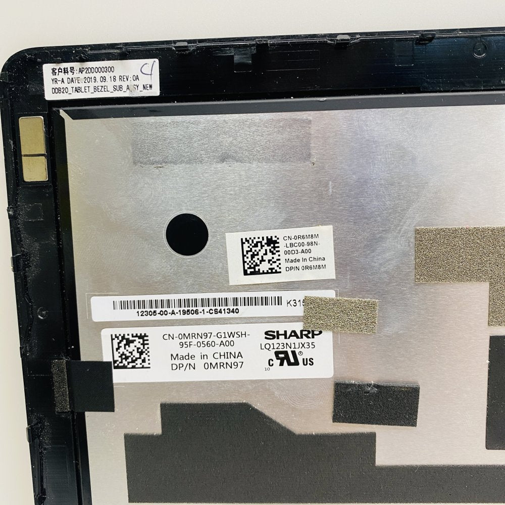 Genuine Dell Latitude 7280 7390 12.3" LCD Touch Screen Model LQ123L1JX35 OMRN97