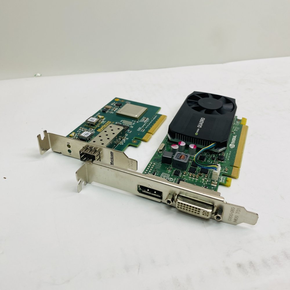 Professional 10GbE SFP+ PCIe Myricom 05-04218 plus NVIDIA Quadro PCIe DVI DP