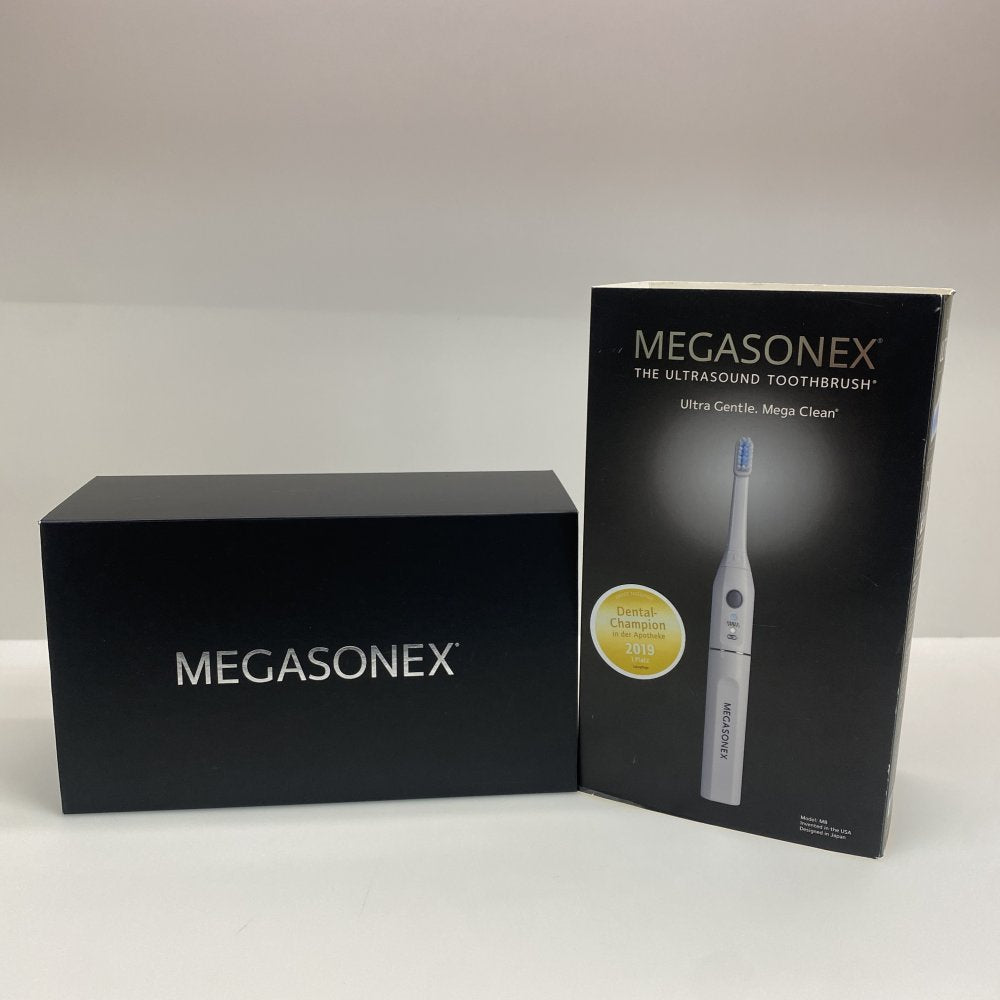 Personal Ultrasonic Toothbrush Megasonex M8 Ultrasound Charger 5x Brush Heads