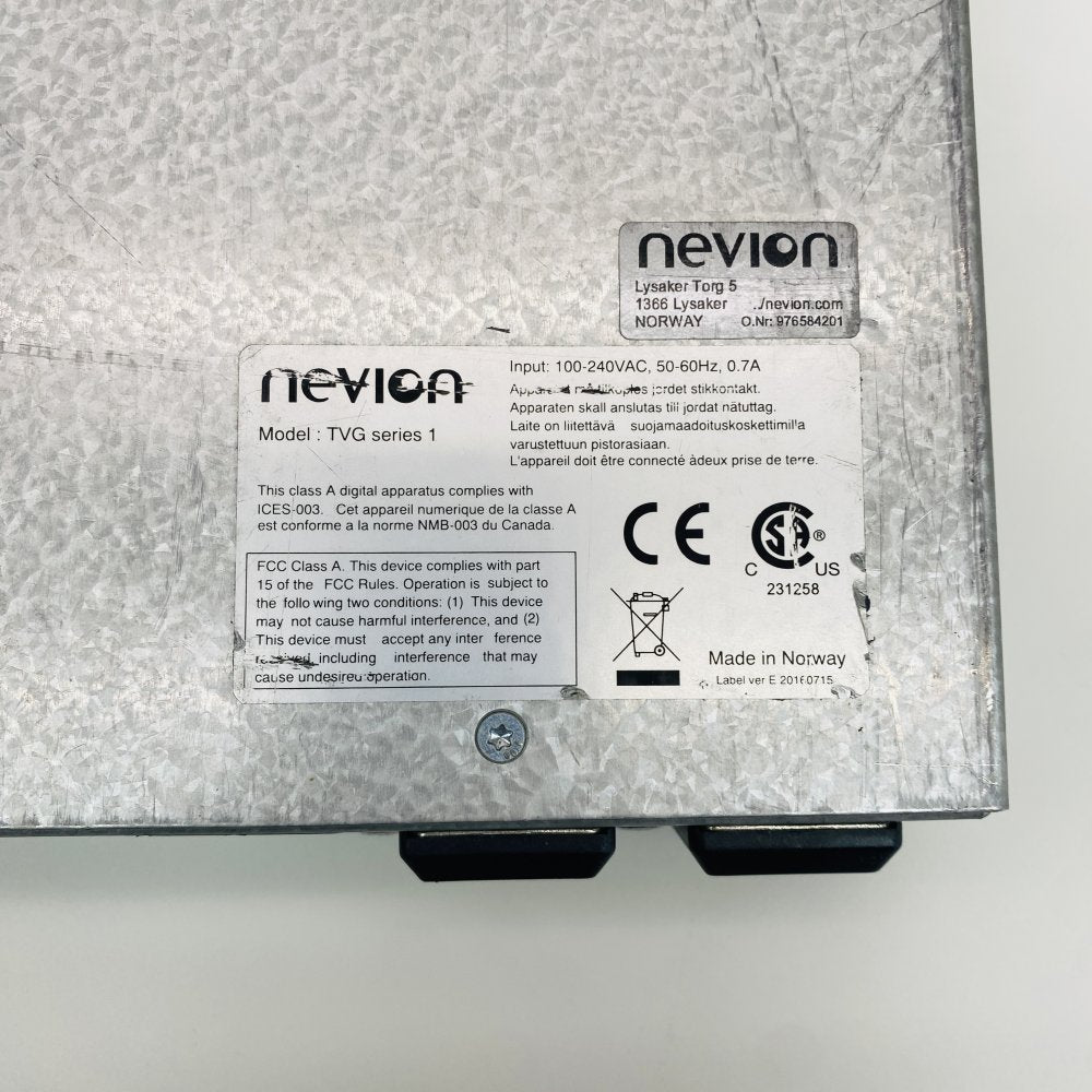 Broadcast RF Analyzer BNC 1PPS 10MHz SFP Ethernet RS232 Nevion TVG 1 Rackmount