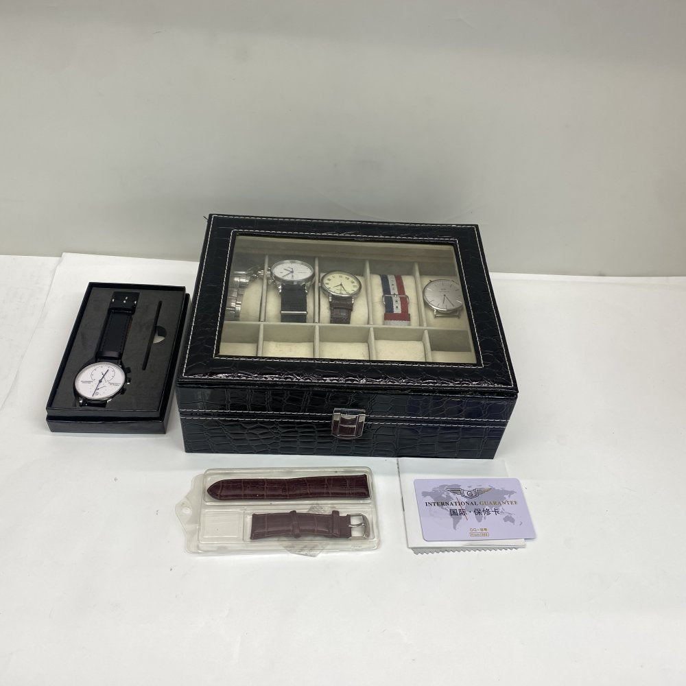 Bundle Daniel Wellington Guanqin D G Watches Quartz Unisex Scratch-Resistant