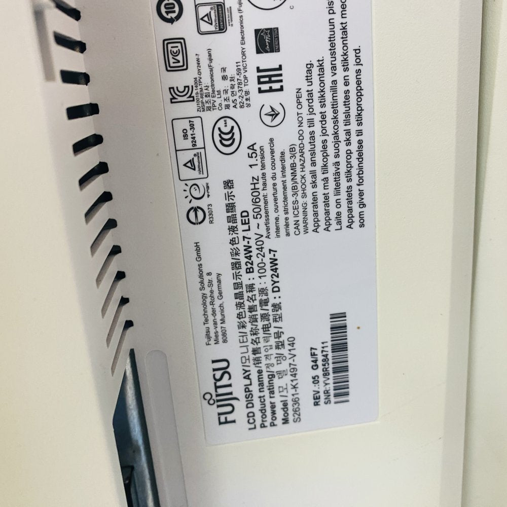 Fujitsu Bundle B24W-7 B24W-6 B22W-7 1920x1200 LED Monitors Ergonomic