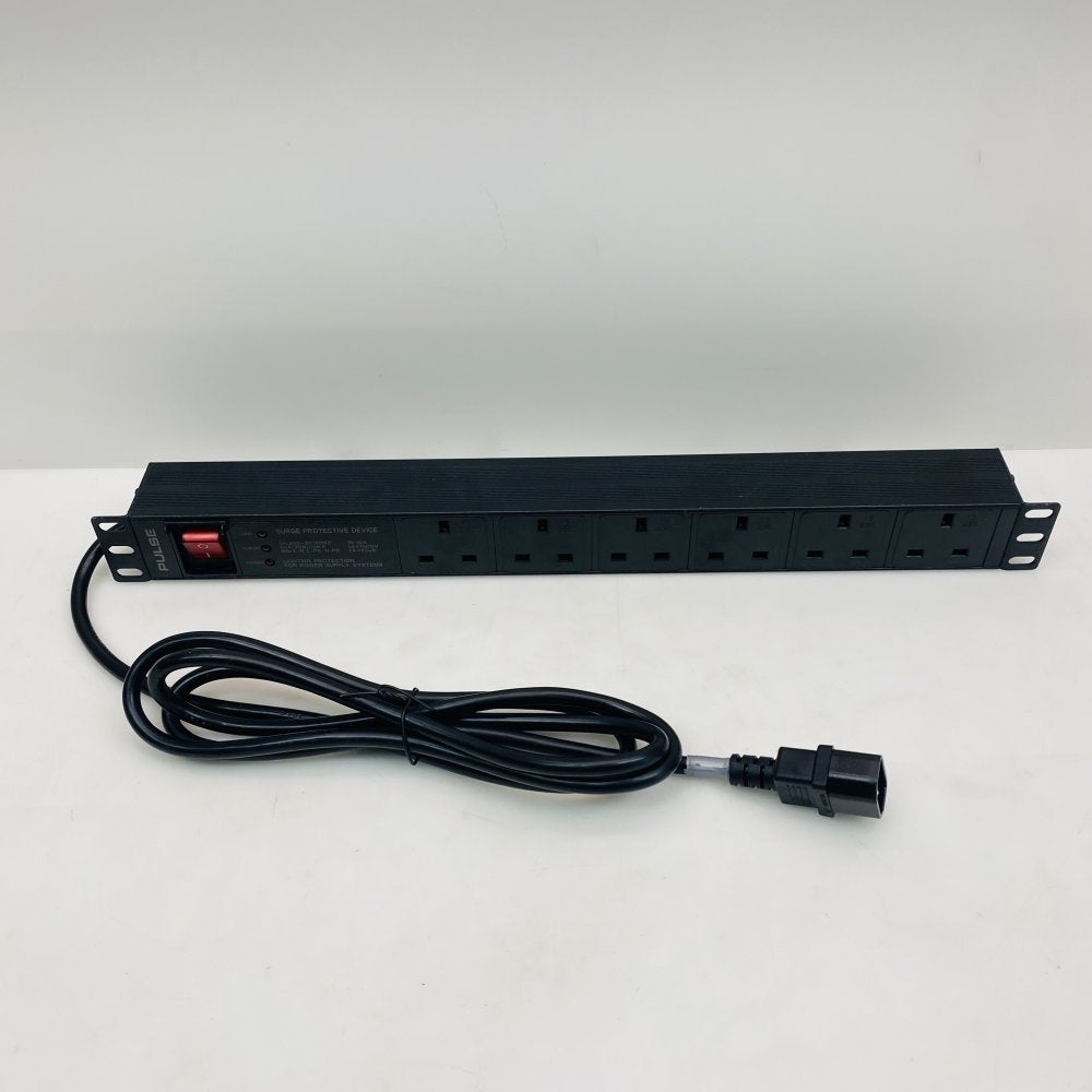Pulse PDS6-SRG-C14 | 6-Way Switched Rack PDU Grade-B