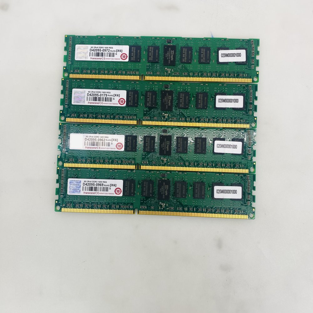 Transcend 8GB DDR3-1600 ECC Registered RDIMM D42095-0969 x4 Grade A