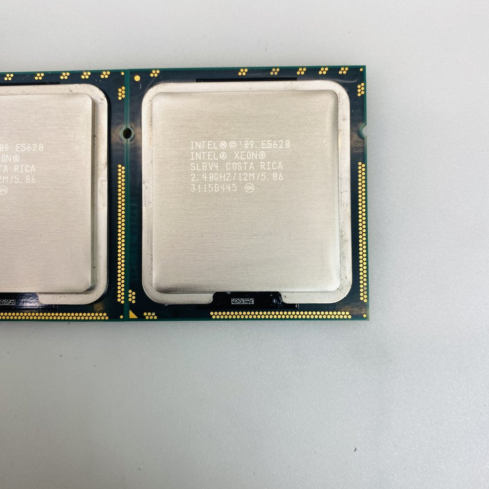 Lot of 2 Intel Xeon E5620 2.40GHz LGA1366 CPUs SLBV4 Grade A