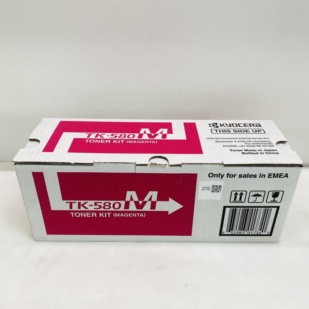 Kyocera TK-580M Magenta Toner Kit OEM Genuine - Fits FS-C5150DN / ECOSYS Grade A