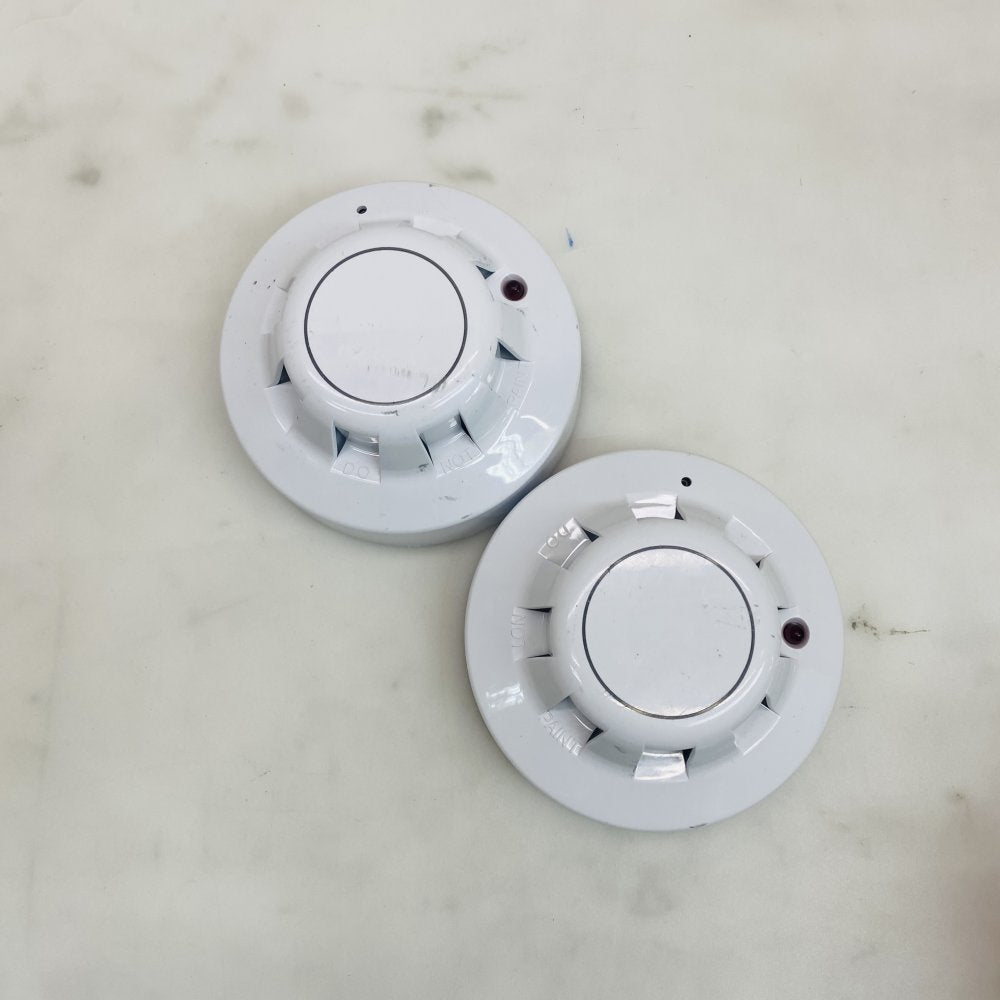 Apollo Series65 Ionisation Smoke Detectors (Pair) Used Mounting Bases Grade B
