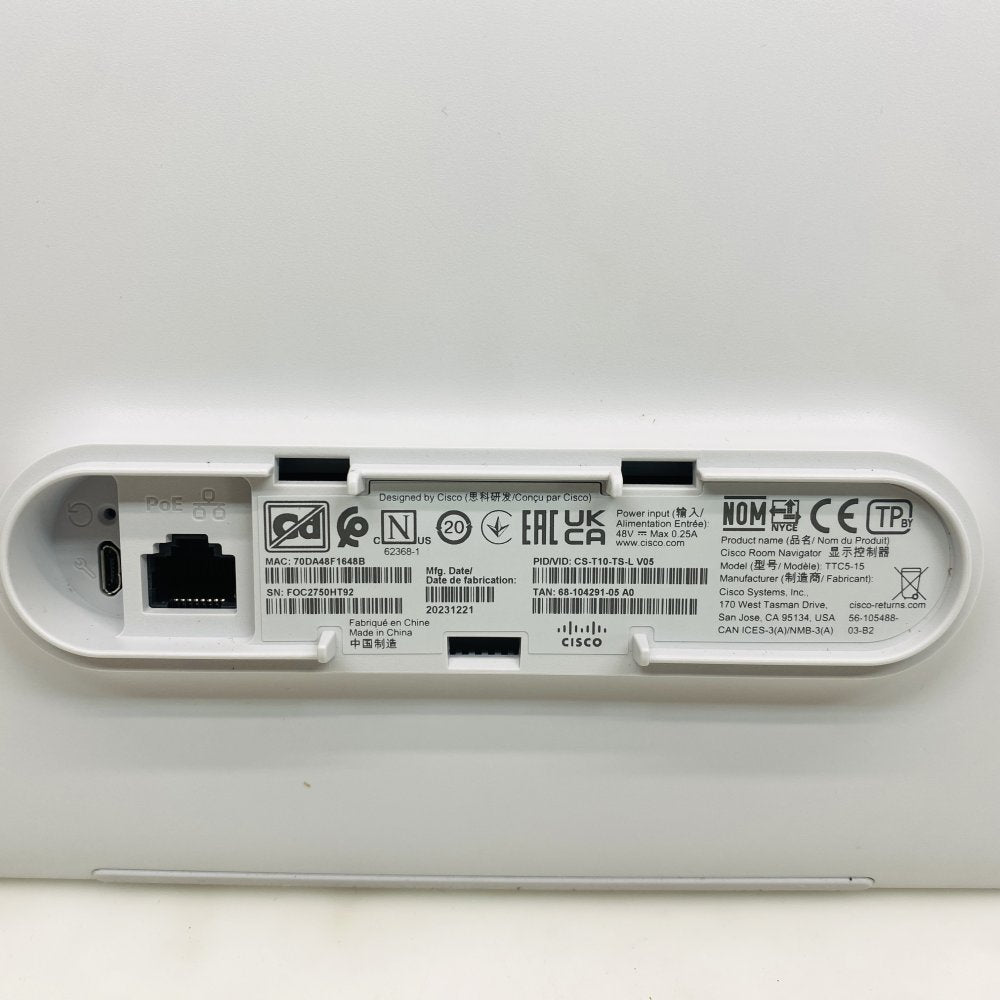 Cisco Webex Room Kit TTC7-23 + Cisco Room Navigator TTC5-15 & PSU (Grade A)