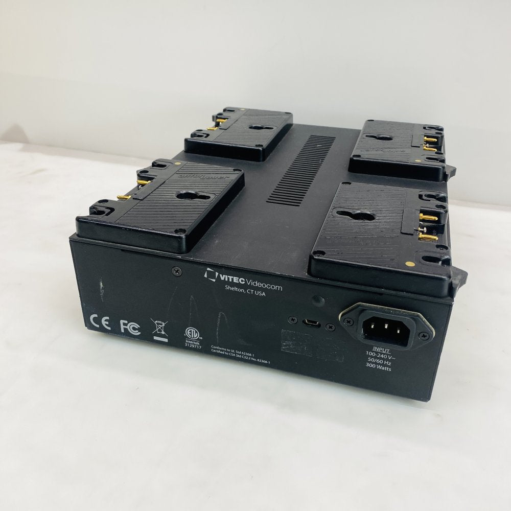 Anton Bauer LP4 4-Bay Gold Mount Battery Charger Dock Grade C