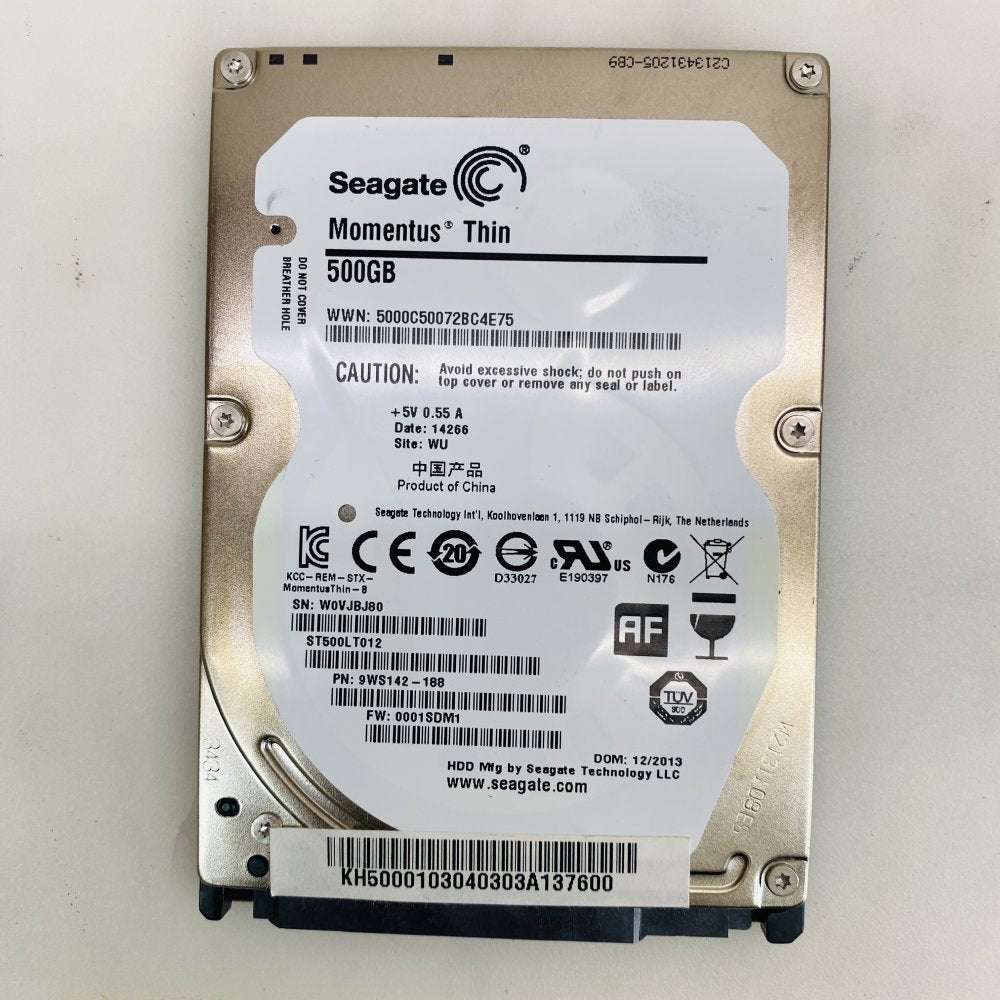 Lot 4x 2.5" Drives:Crucial MX200 250GB, Samsung 850 EVO 250GB +500GB & 750GB HDD