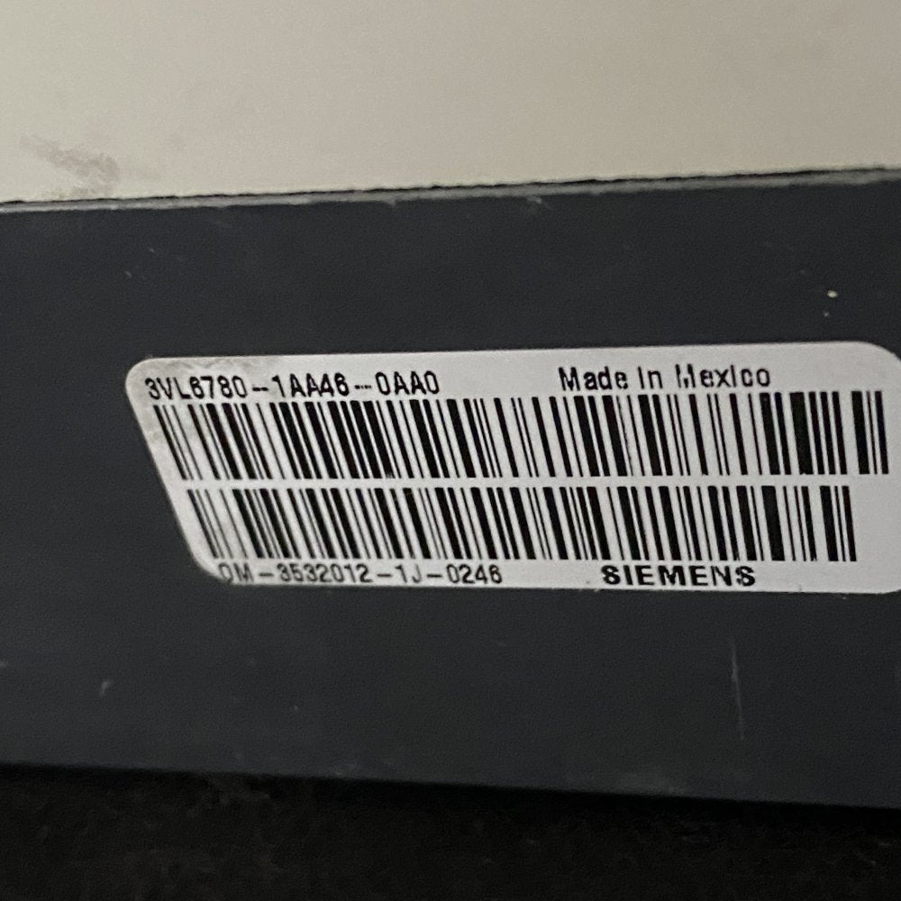 Siemens VL800 800A MCCB Molded Case Circuit Breaker w/ Copper Busbars Grade B
