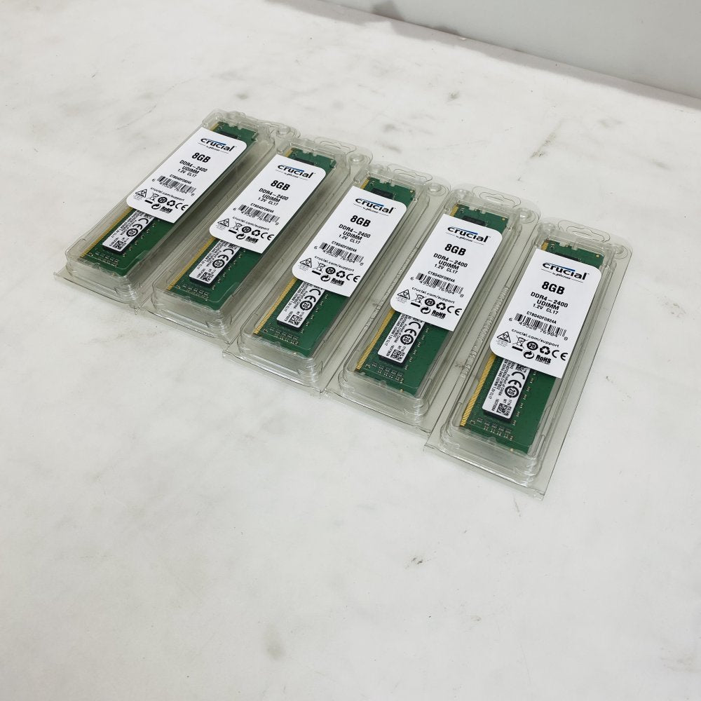 Crucial 8GB DDR4-2400 UDIMM 1.2V CL17 Desktop RAM (5x8GB) Grade A