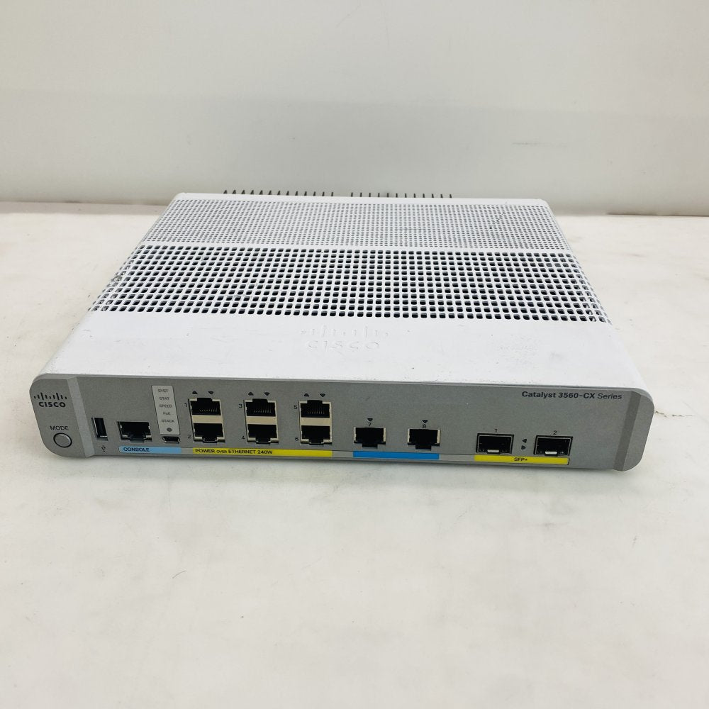 Cisco Catalyst 3560-CX WS-C3560CX-8XPD 8-Port PoE+ Compact Switch SFP Grade B
