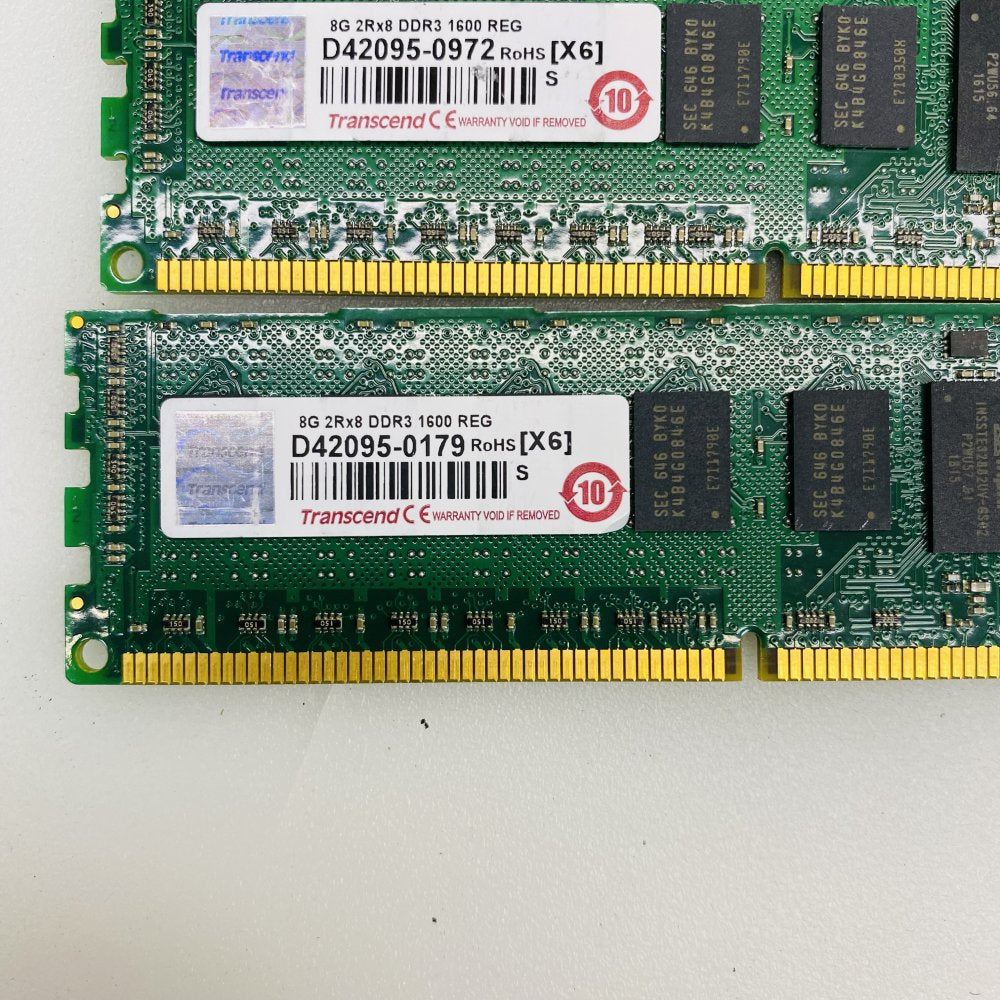 Transcend D42095-0179 8GB DDR3-1600 ECC Registered RAM DIMM x8