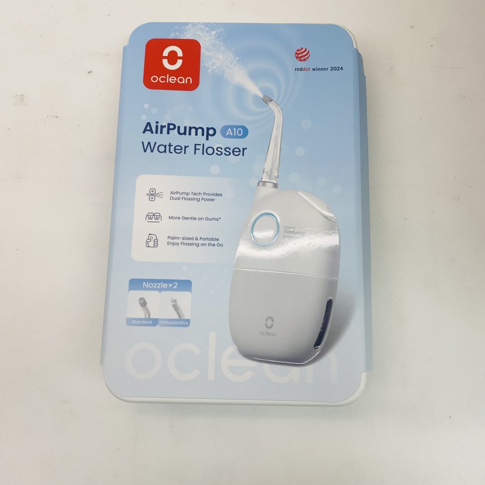 Oclean AirPump A10 Water Flosser with Standard & Orthodontic Nozzles